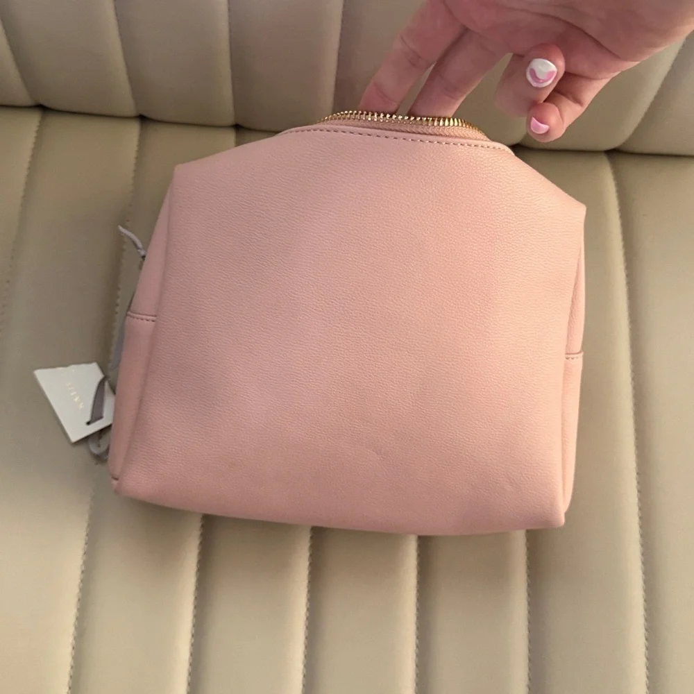 Pink Women's Bag Make Up Pencil Zip Up